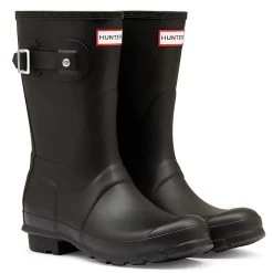 Hunter Women's Original Short Wellington Boots - Black -Fashion Lady hunter original short black 1 1