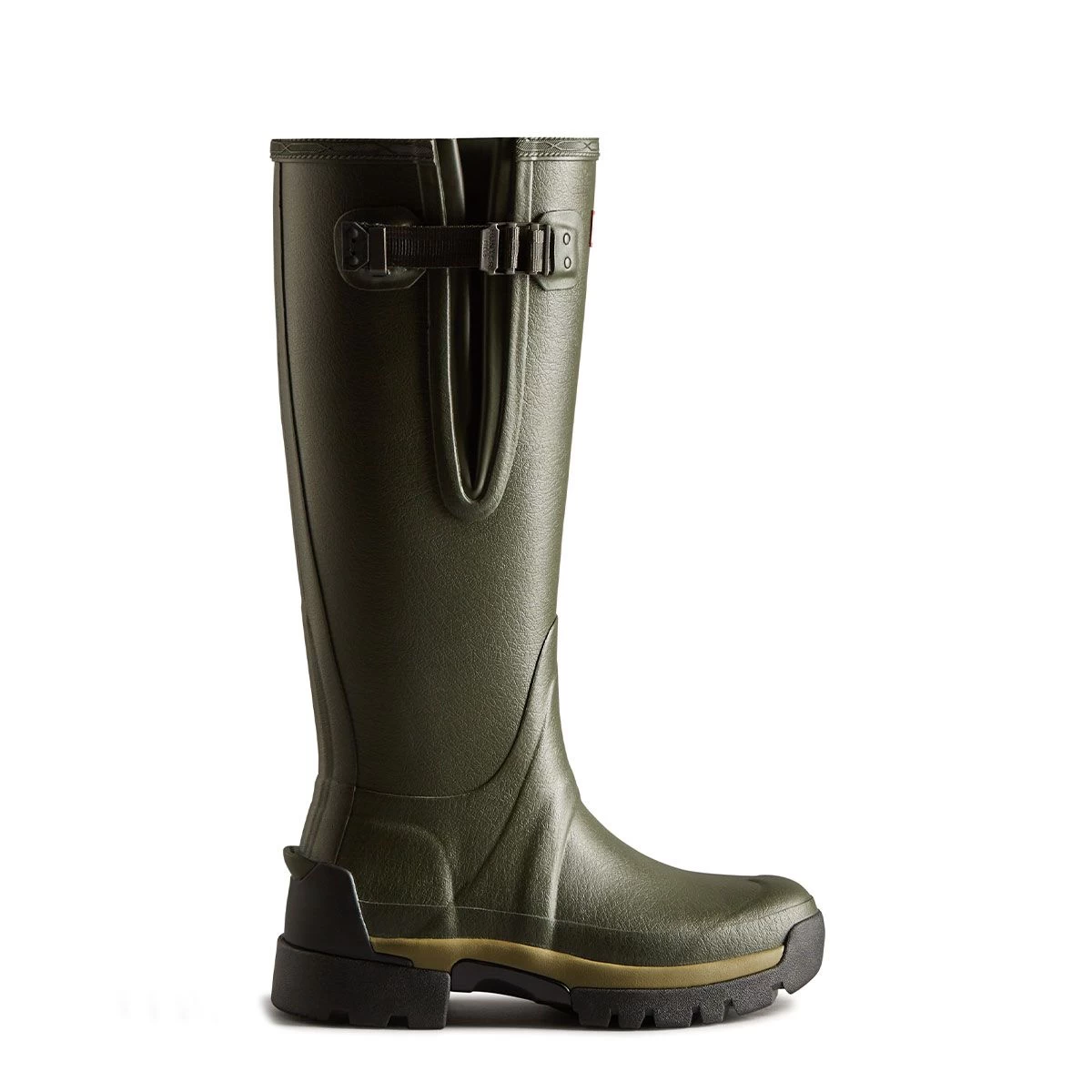 Hunter Women’s Balmoral Side Adjustable Wellington Boots – Dark Olive - Image 2
