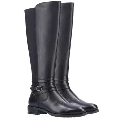 Hush Puppies Women’s Vanessa Tall Boots – Black -Fashion Lady hush puppies vanessa boots black 1