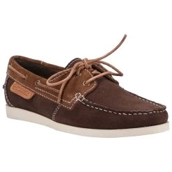 Cotswold Women's Idbury Boat Shoes - Chocolate Brown -Fashion Lady idbury boat shoe brown choc
