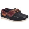 Cotswold Women's Idbury Boat Shoes - Navy/Burgundy