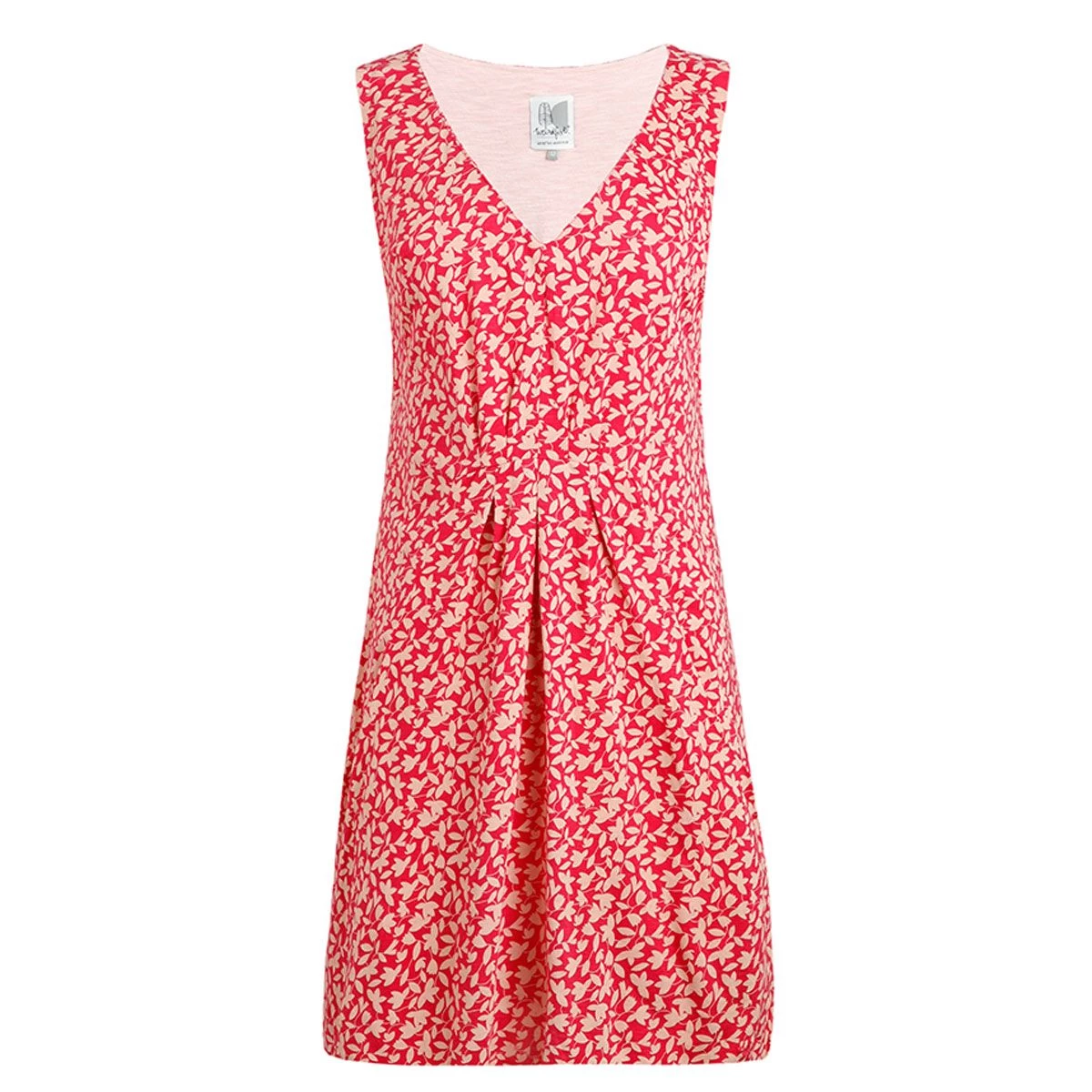 Weird Fish Women's Indus Printed Jersey Tunic - Berry 3 Weird Fish Women's Indus Printed Jersey Tunic - Berry - Image 3