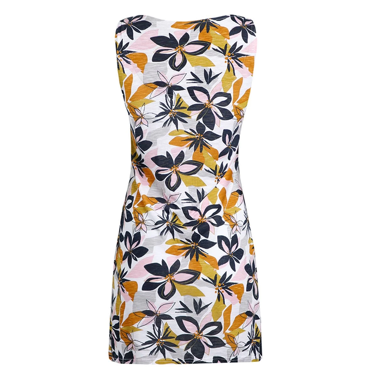 Weird Fish Women's Indus Printed Jersey Tunic - White 2 Weird Fish Women's Indus Printed Jersey Tunic - White - Image 2