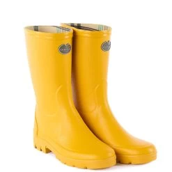 Le Chameau Women's Iris Bottillon Jersey Lined Wellington Boot - Yellow