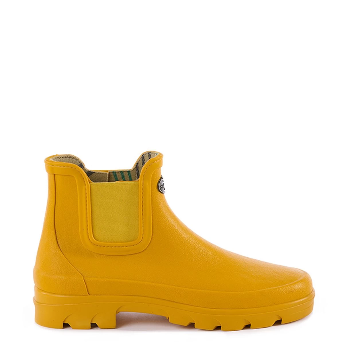 Le Chameau Women's Iris Chelsea Jersey Lined Wellington Boot - Yellow 3 Le Chameau Women's Iris Chelsea Jersey Lined Wellington Boot - Yellow - Image 3