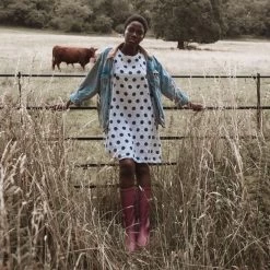 Le Chameau Women's Iris Jersey Lined Wellington Boots - Rose -Fashion Lady iris rose 2