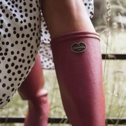 Le Chameau Women's Iris Jersey Lined Wellington Boots - Rose -Fashion Lady iris rose 3