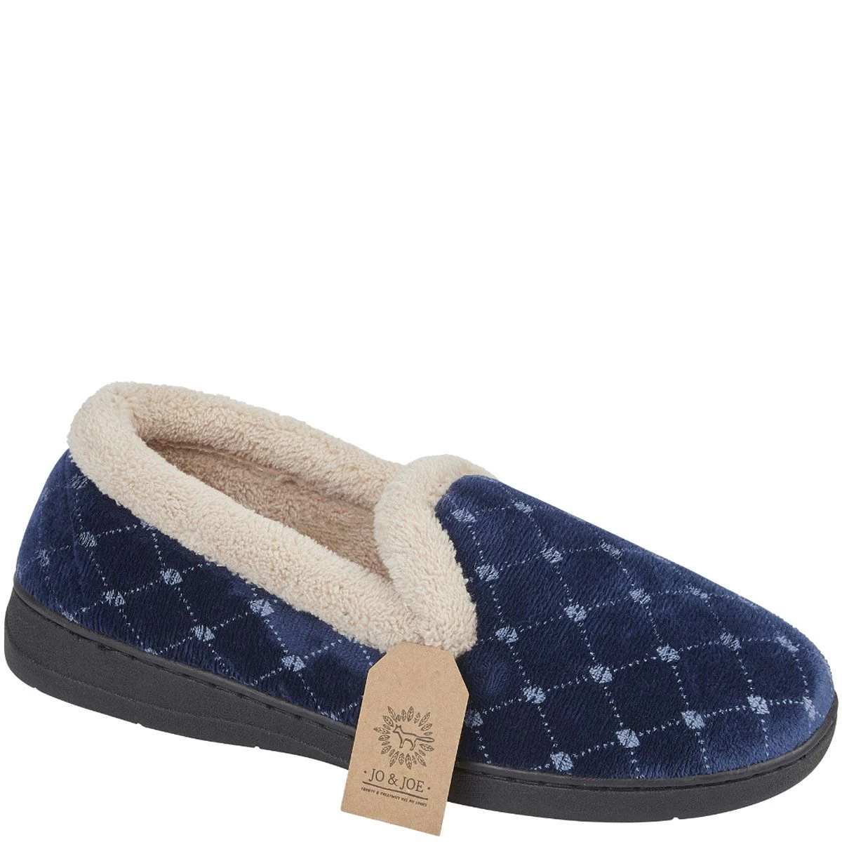 Jo & Joe Women's Isla Slippers - Navy 1 Jo & Joe Women's Isla Slippers - Navy