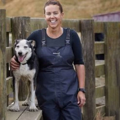 Betacraft ISO-940 Women's Bib Overtrousers - Black/Saddle -Fashion Lady iso 940 eco lds bibtrs blksaddle 2 1