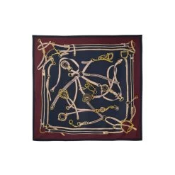 Joules Women's Bloomfield Silk Scarf - Equestrian Navy -Fashion Lady joules women s bloomfield silk scarf equestrian navy 3