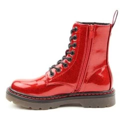 Heavenly Feet Women’s Justina Boots – Red Glitter -Fashion Lady justina boot red glitter 1