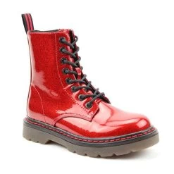 Heavenly Feet Women’s Justina Boots – Red Glitter -Fashion Lady justina boot red glitter 2