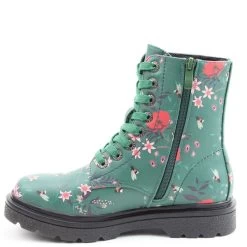 Heavenly Feet Women's Justina 2 Bee Flower Print Ankle Boots - Apple Green 7 Heavenly Feet Women's Justina 2 Bee Flower Print Ankle Boots - Apple Green -Fashion Lady justina2 beeflower print apple 2