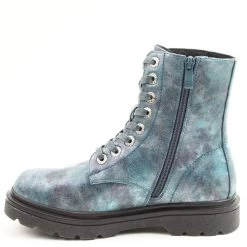 Heavenly Feet Women's Justina 2 Marble Print Mid Boots - Blue 8 Heavenly Feet Women's Justina 2 Marble Print Mid Boots - Blue -Fashion Lady justina2 marble print blue 3