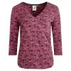 Weird Fish Women's Kaia Eco Wrap Printed Jersey Top - Crushed Berry