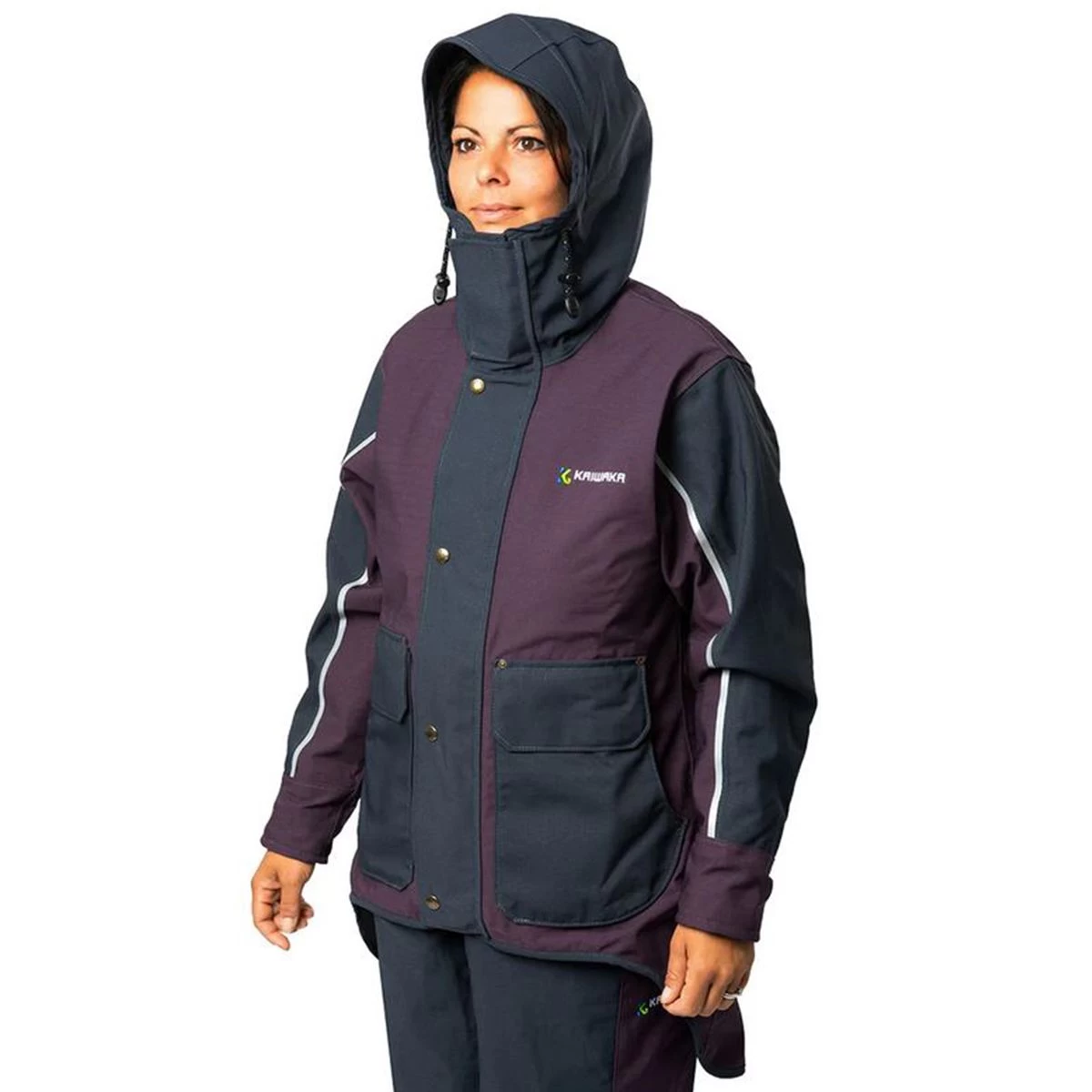Kaiwaka Women's Stormforce Lady Of The Land Winter Jacket - Navy/Aubergine 3 Kaiwaka Women's Stormforce Lady Of The Land Winter Jacket - Navy/Aubergine - Image 3