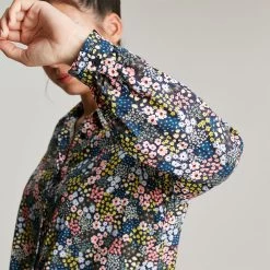 Joules Women's Kalina Jersey Blouse - Navy Ditsy -Fashion Lady kalina navy ditsy 2