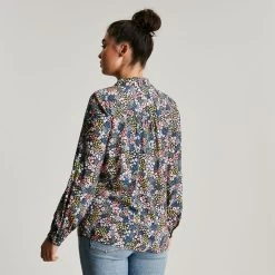 Joules Women's Kalina Jersey Blouse - Navy Ditsy -Fashion Lady kalina navy ditsy 4