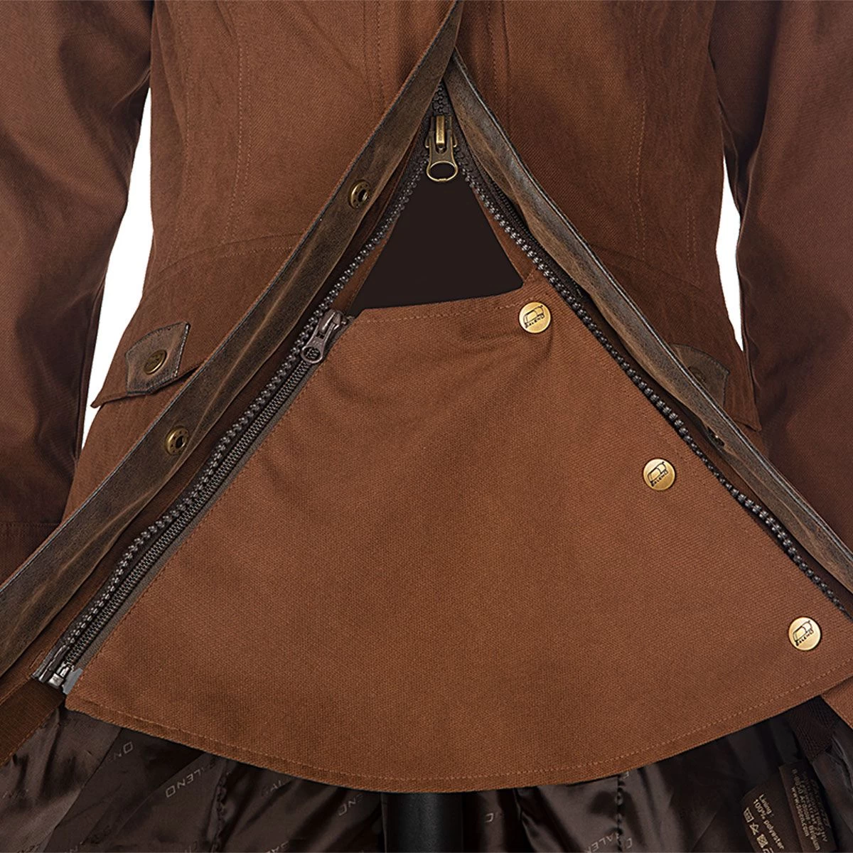 Baleno Women's Kensington Full Length Riding Coat - Earth Brown 4 Baleno Women's Kensington Full Length Riding Coat - Earth Brown - Image 4