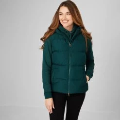 Lemieux Women's Kenza Puffer Gilet - Spruce -Fashion Lady kenza puffer gilet 5 1