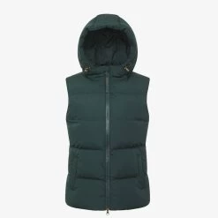 Lemieux Women's Kenza Puffer Gilet - Spruce -Fashion Lady kenza puffer gilet 6
