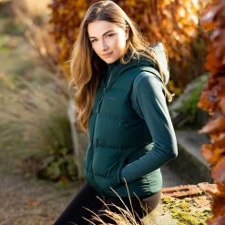 Lemieux Women's Kenza Puffer Gilet - Spruce -Fashion Lady kenza puffer gilet 7