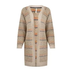 Weird Fish Women's Kiri Longline Cardigan - Chalk 5 Weird Fish Women's Kiri Longline Cardigan - Chalk -Fashion Lady kiri longline cardigan chalk 1 1