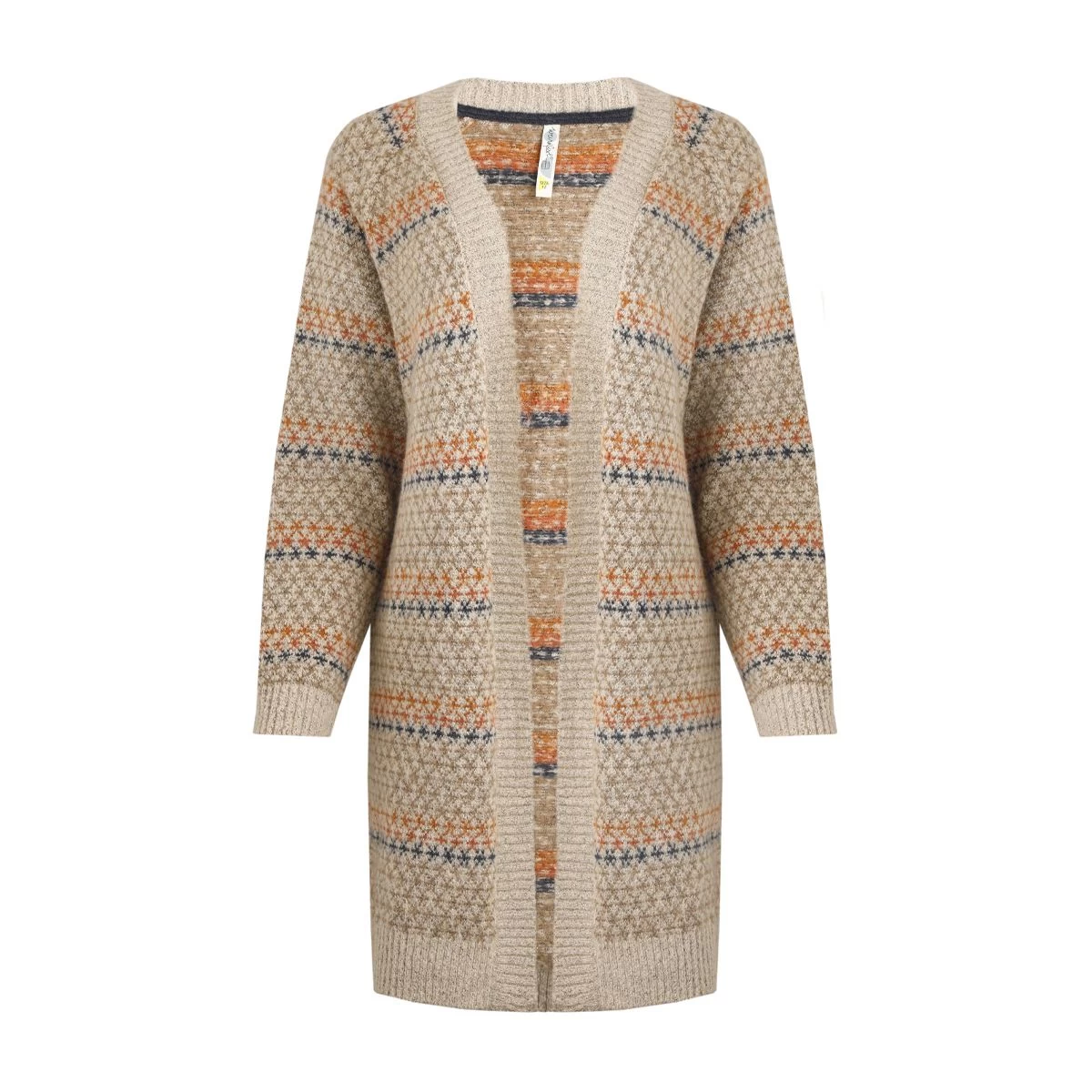 Weird Fish Women's Kiri Longline Cardigan - Chalk 3 Weird Fish Women's Kiri Longline Cardigan - Chalk - Image 3