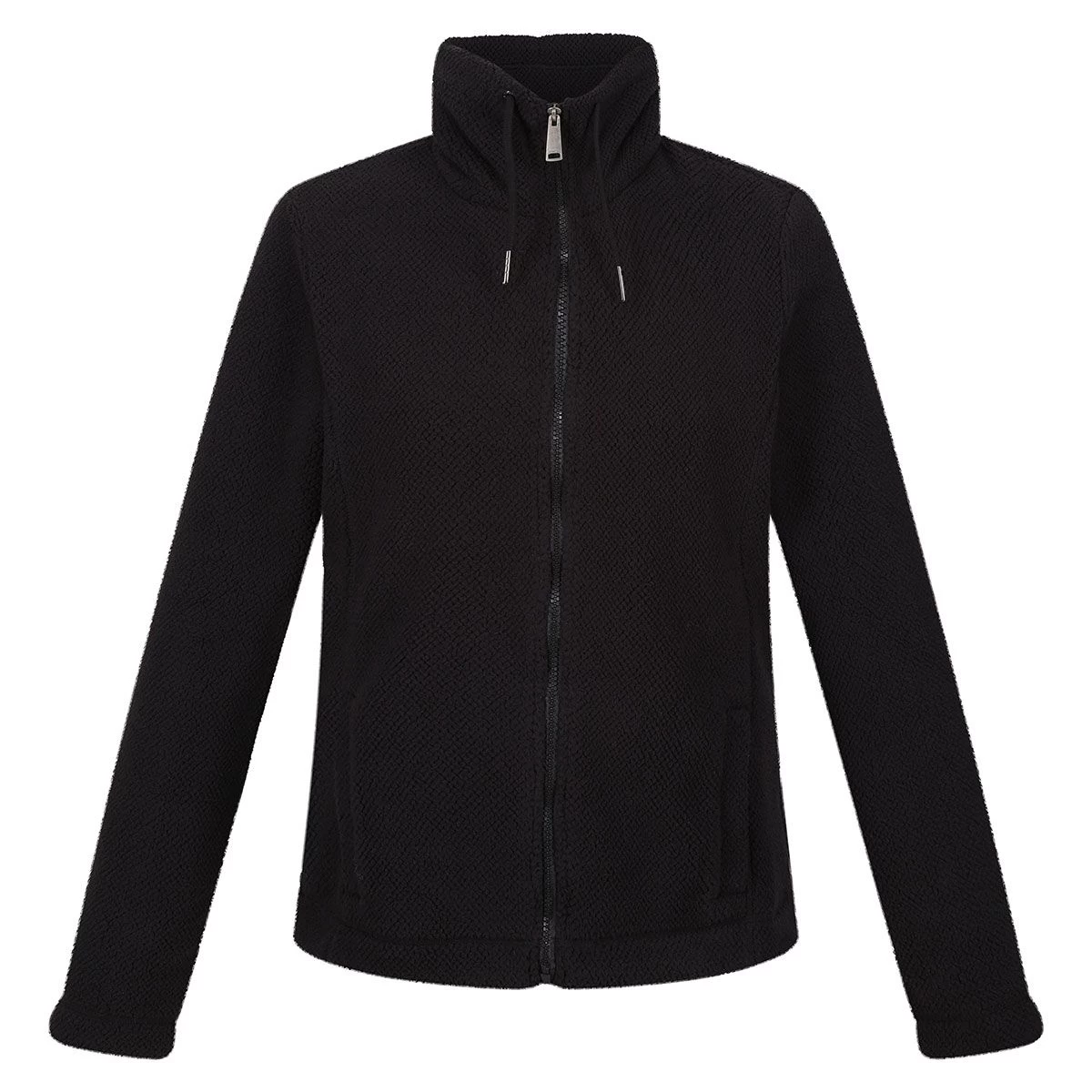 Regatta Women's Kizmitt Full Zip Fluffy Fleece - Black Fluffy 8 Regatta Women's Kizmitt Full Zip Fluffy Fleece - Black Fluffy - Image 8