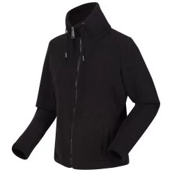 Regatta Women's Kizmitt Full Zip Fluffy Fleece - Black Fluffy 16 Regatta Women's Kizmitt Full Zip Fluffy Fleece - Black Fluffy -Fashion Lady kizmit full zip black fluffy