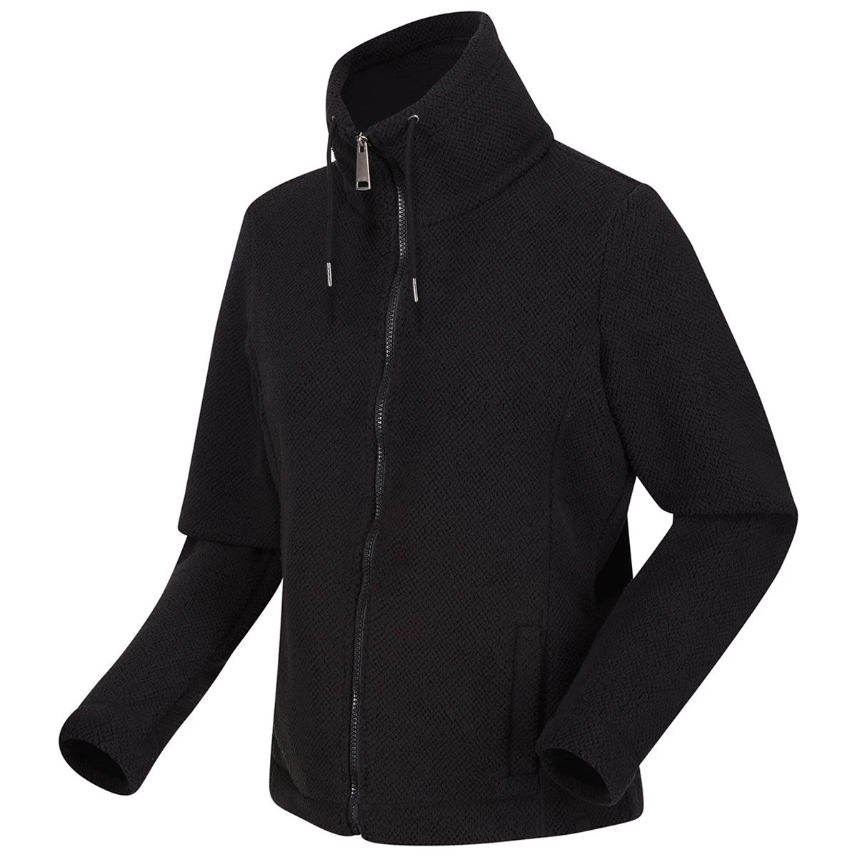 Regatta Women's Kizmitt Full Zip Fluffy Fleece - Black Fluffy 7 Regatta Women's Kizmitt Full Zip Fluffy Fleece - Black Fluffy - Image 7