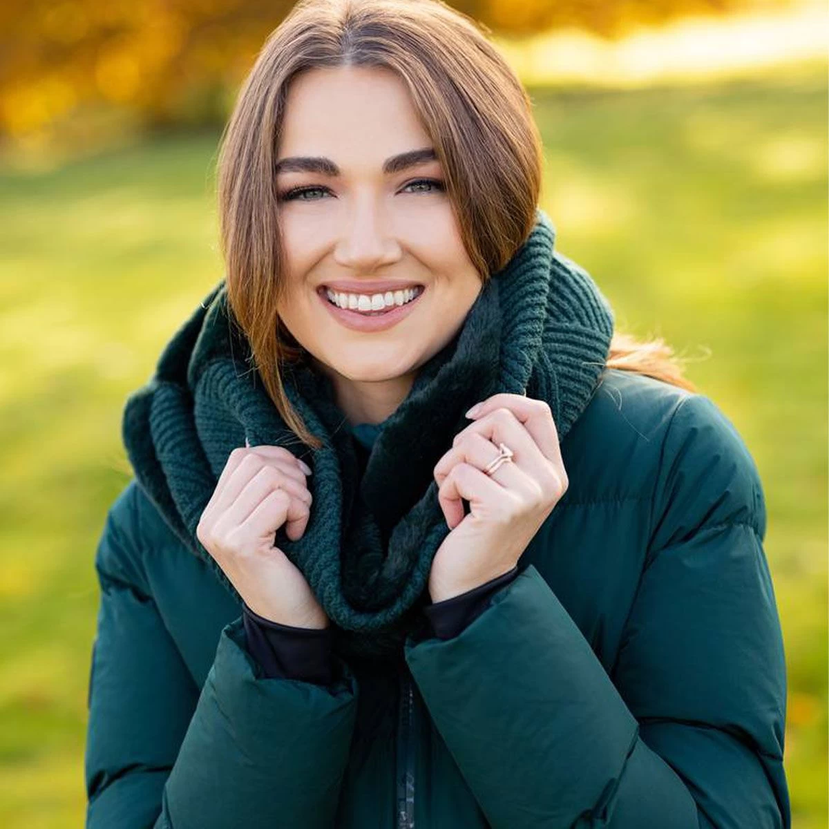 Lemiuex Women's Layla Snood - Spruce 2 Lemiuex Women's Layla Snood - Spruce - Image 2