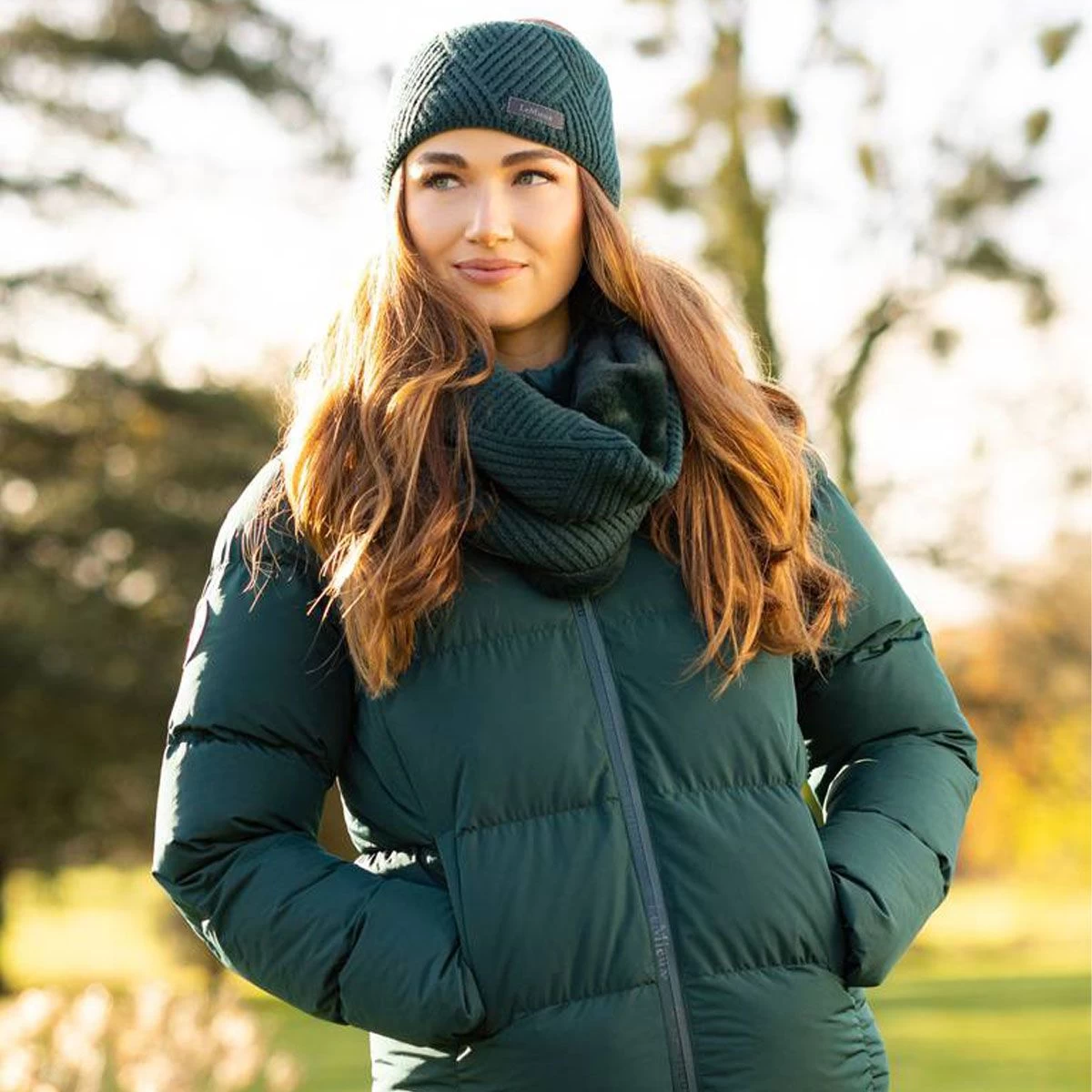 Lemiuex Women's Layla Snood - Spruce 4 Lemiuex Women's Layla Snood - Spruce - Image 4