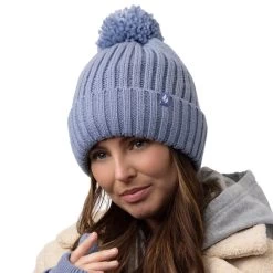 Heat Holders Women’s Arden Pom Pom Hat – Dusky Blue 7 Heat Holders Women’s Arden Pom Pom Hat – Dusky Blue -Fashion Lady lds arden thermal hat dsky blu 1 1