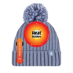 Heat Holders Women’s Arden Pom Pom Hat – Dusky Blue 6 Heat Holders Women’s Arden Pom Pom Hat – Dusky Blue -Fashion Lady lds arden thermal hat dsky blu 3