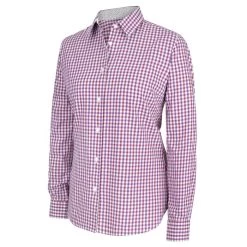 Hoggs Of Fife Women's Becky II Cotton Shirt - Violet/Cerise