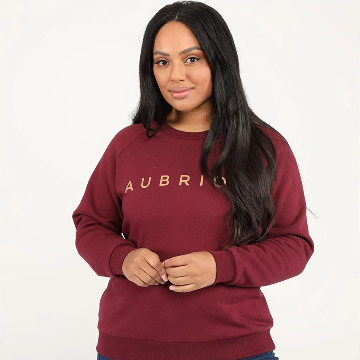 Shires Aubrion Women’s Boston Sweatshirt - Wine 2 Shires Aubrion Women’s Boston Sweatshirt - Wine - Image 2