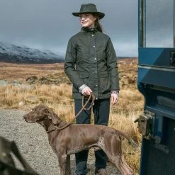 Hoggs Of Fife Women's Caledonia Waxed Jacket - Antique Olive 13 Hoggs Of Fife Women's Caledonia Waxed Jacket - Antique Olive -Fashion Lady lds caledonia waxed jacket olv 2 1