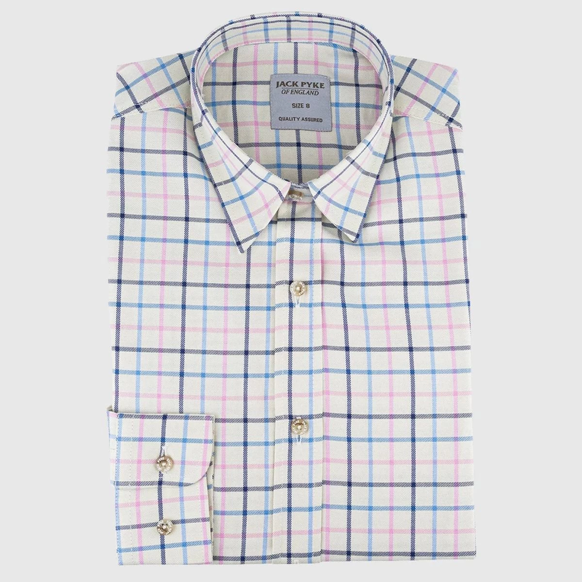 Jack Pyke Women's Countryman Shirt - Navy Check 3 Jack Pyke Women's Countryman Shirt - Navy Check - Image 3