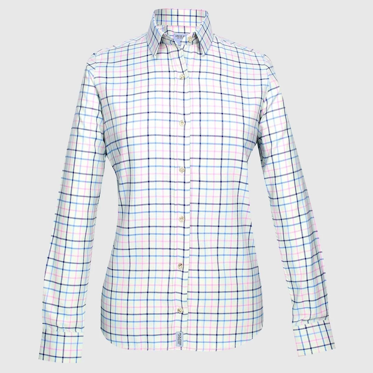 Jack Pyke Women's Countryman Shirt - Navy Check 2 Jack Pyke Women's Countryman Shirt - Navy Check - Image 2