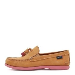 Chatham Women's Crete G2 Loafer Shoes- Tan/Pink -Fashion Lady lds crete g2 tanpink 4