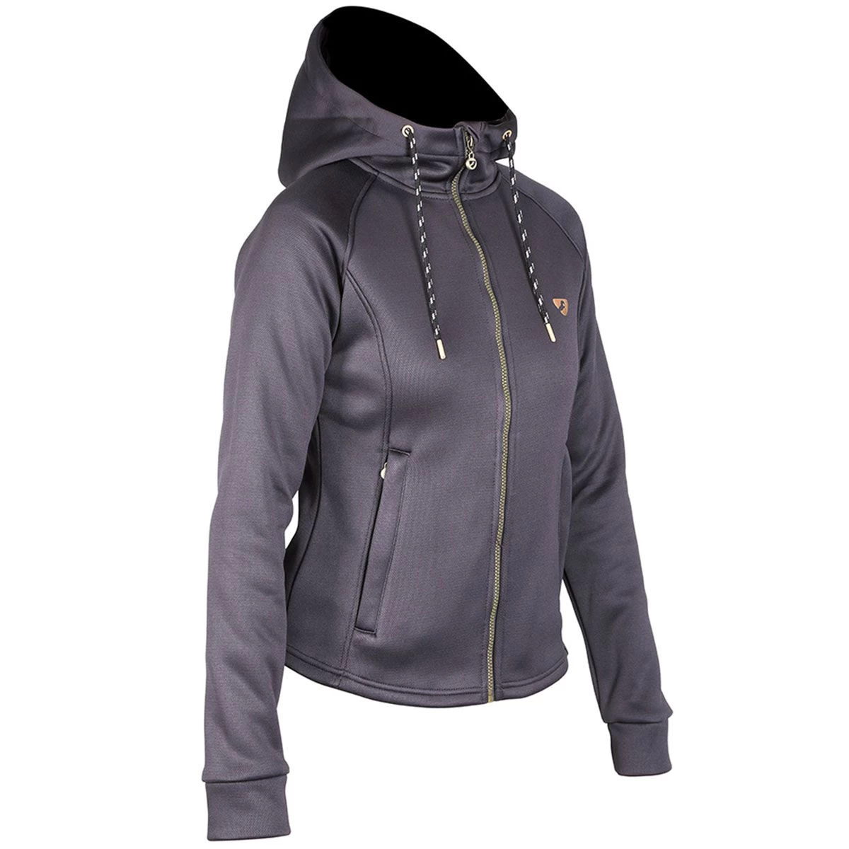 Shires Aubrion Women’s Kilburn Hoodie - Charcoal 2 Shires Aubrion Women’s Kilburn Hoodie - Charcoal - Image 2