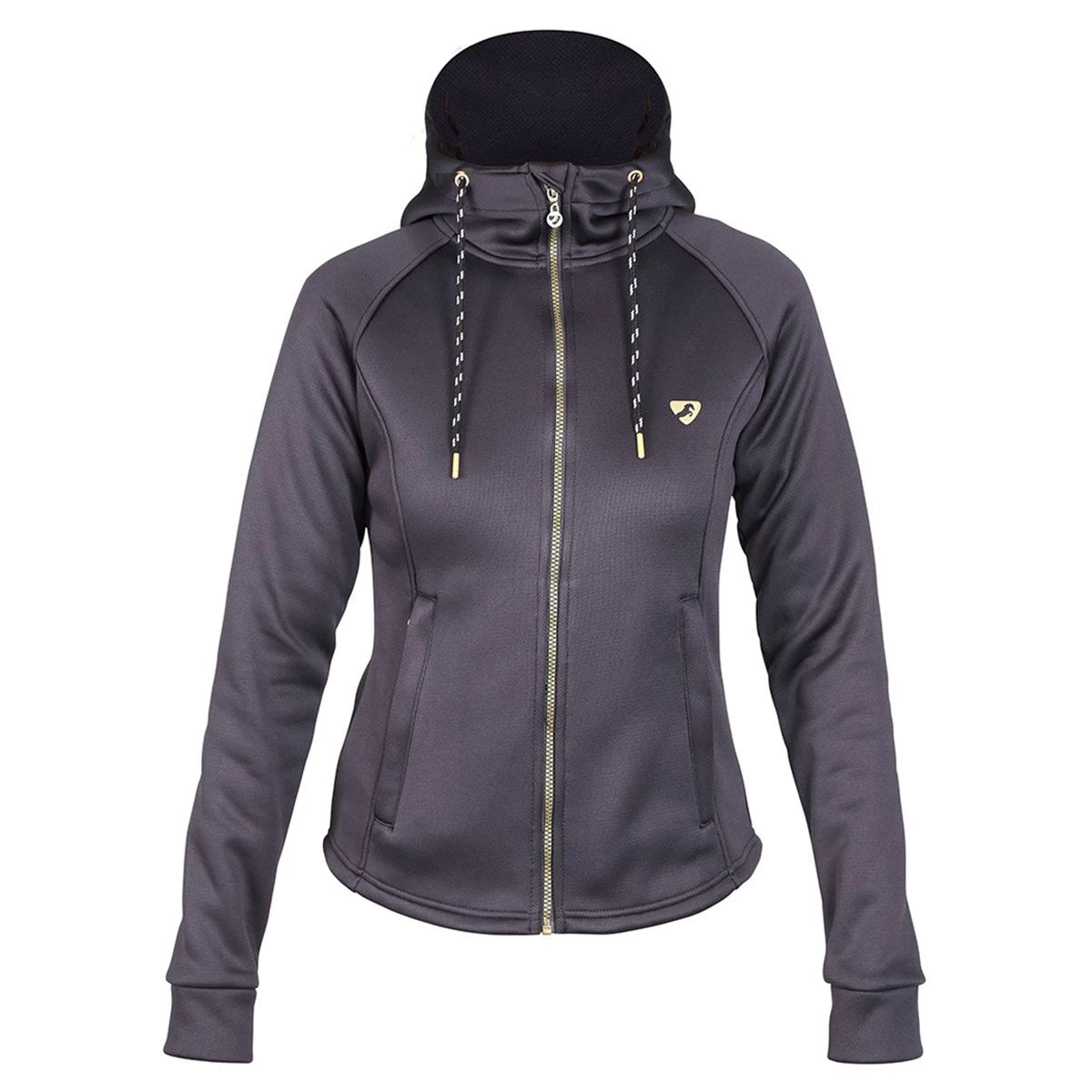 Shires Aubrion Women’s Kilburn Hoodie - Charcoal 9 Shires Aubrion Women’s Kilburn Hoodie - Charcoal - Image 9