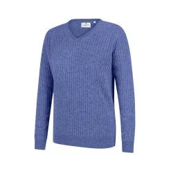 Hoggs Of Fife Women's Lauder Cable Pullover - Violet