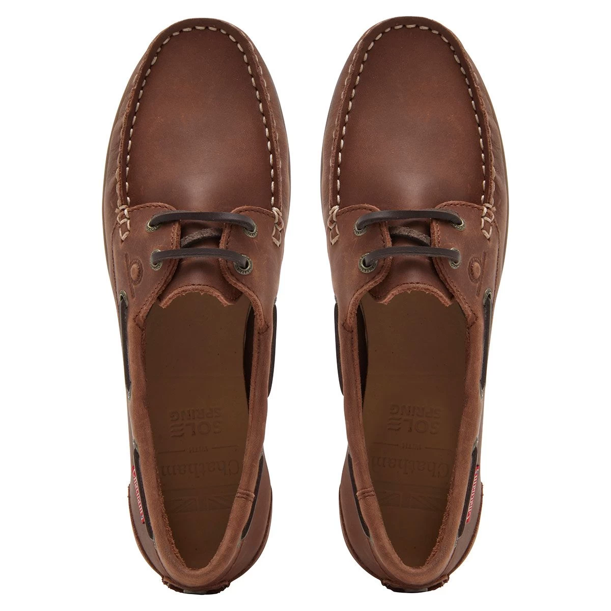Chatham Women's Penang Deck Shoes - Dark Tan 2 Chatham Women's Penang Deck Shoes - Dark Tan - Image 2