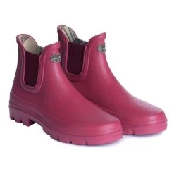 Le Chameau Women’s Iris Chelsea Jersey Lined Wellington Boots – Rose -Fashion Lady le chameau iris chelsea rose1 1
