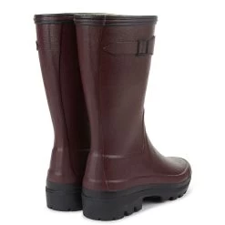 Le Chameau Women's Giverny Jersey Lined Bottillon Wellington Boots - Cherry -Fashion Lady le chameau women s giverny jersey lined bottillon wellington boots cherry 3