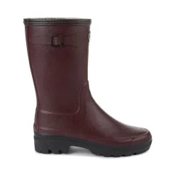 Le Chameau Women's Giverny Jersey Lined Bottillon Wellington Boots - Cherry -Fashion Lady le chameau women s giverny jersey lined bottillon wellington boots cherry 4