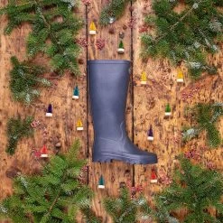 Le Chameau Women's Iris Jersey Lined Wellington Boots - Bleu Foncé -Fashion Lady le chameau women s iris jersey lined wellington boots bleu fonce 3