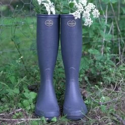 Le Chameau Women's Iris Jersey Lined Wellington Boots - Bleu Foncé -Fashion Lady le chameau women s iris jersey lined wellington boots bleu fonce 4